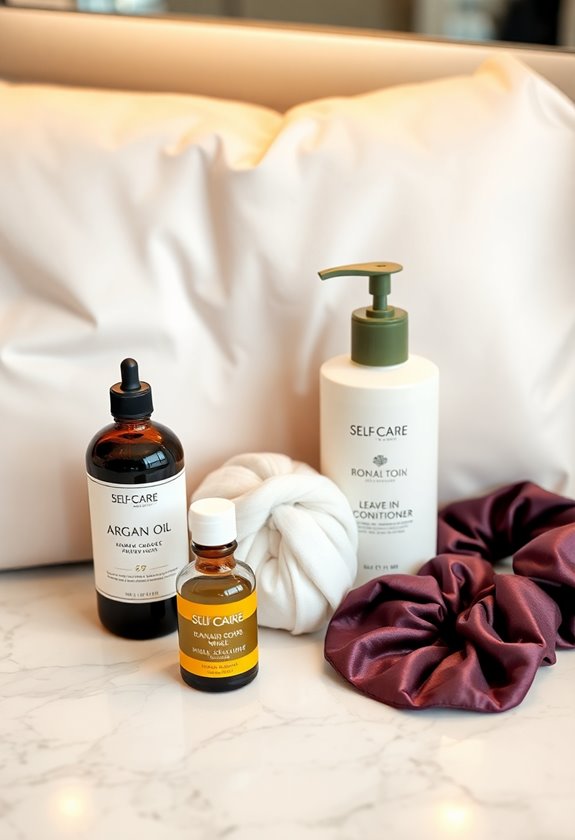 evening hair care ritual