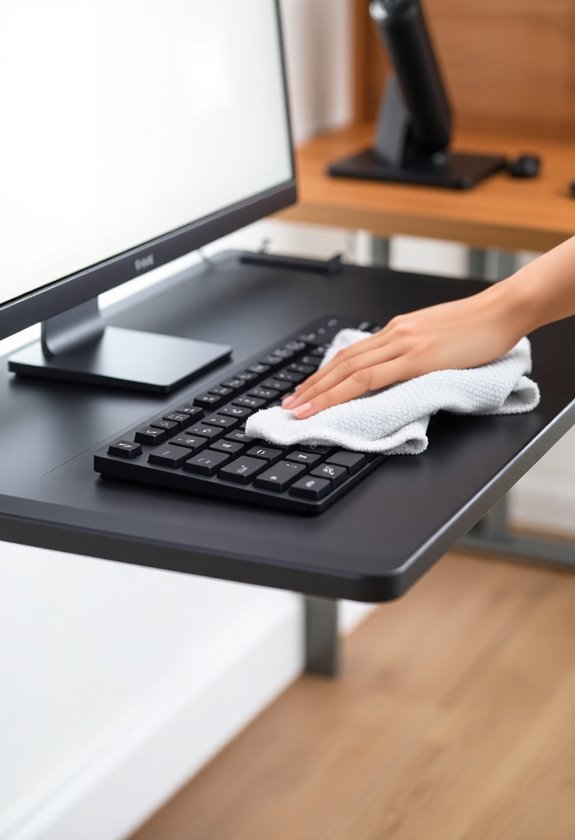 keyboard tray maintenance tips