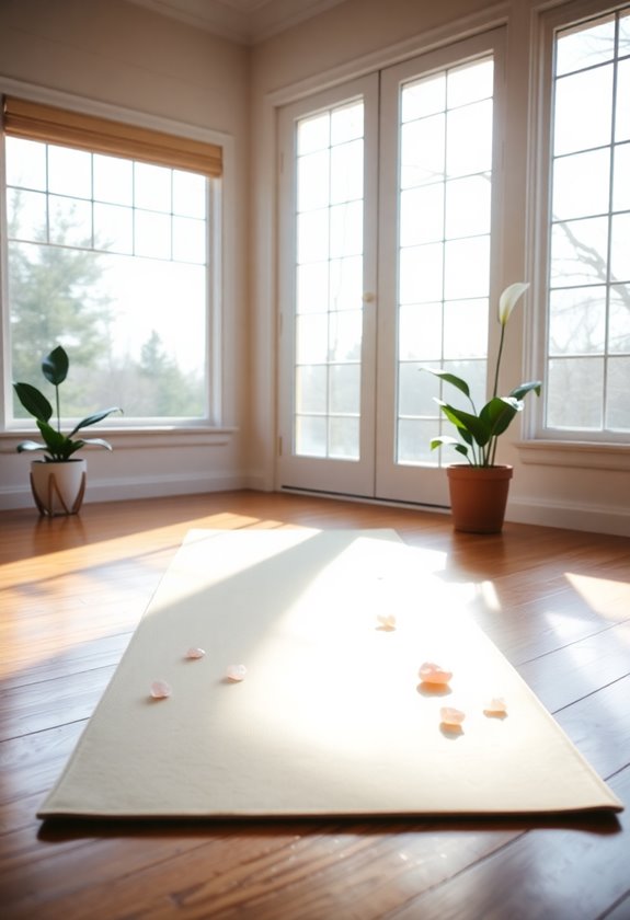 relaxing yoga resting position