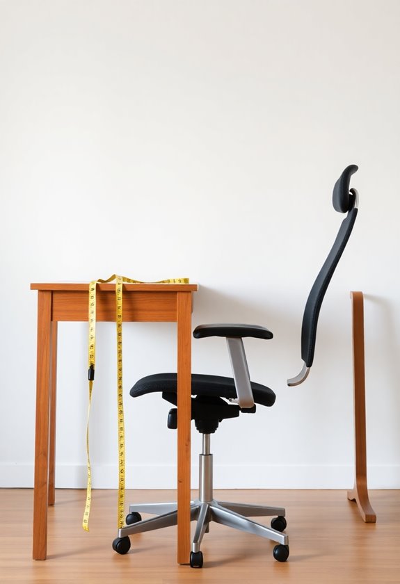 standard desk height guidelines